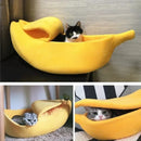 Cama para gato con forma de plátano – Casa cálida y acogedora para gatos y cachorros